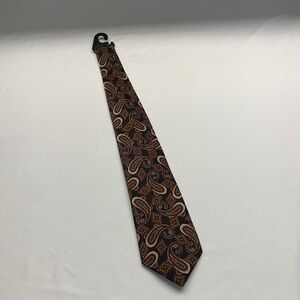St Michael Paisley 100% Silk Neck Tie NWOT Navy Blend